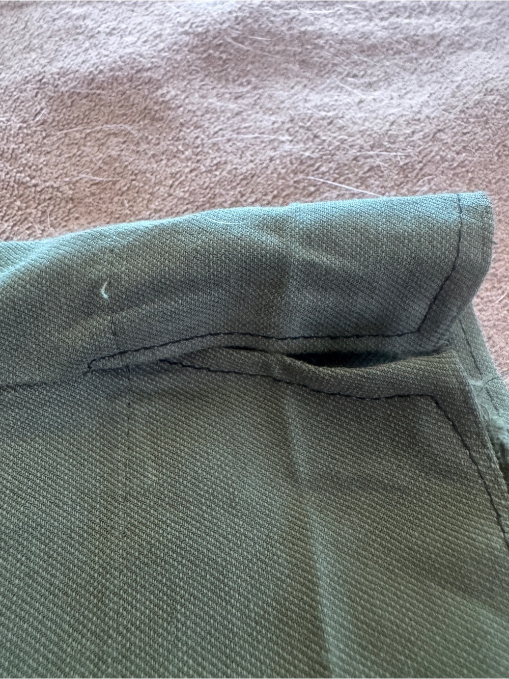 Nomad the Label Linen Blend Crusoe Cargo Pant Green Olive US2 - Picture 8 of 10